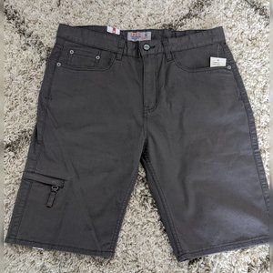 IZOD Men's Classic fit Cargo Short, Gray